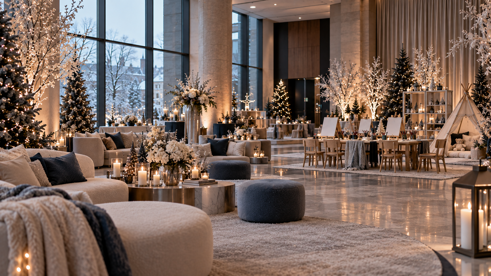 Elegant Christmas corporate event in Luxembourg