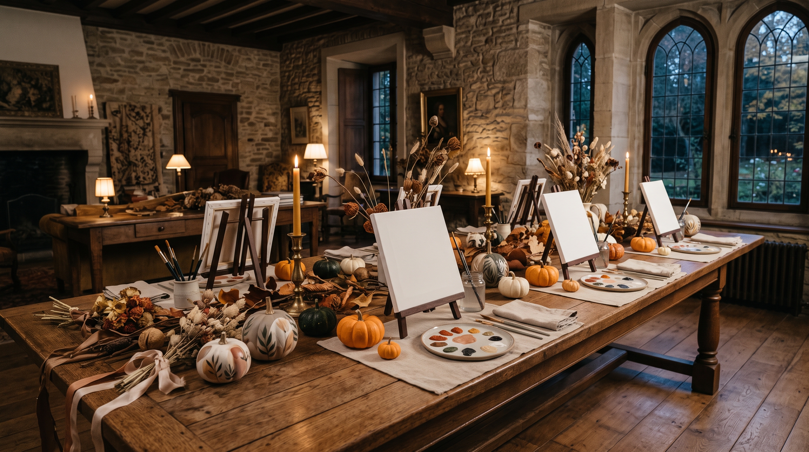 Creative autumn workshop prepared for a corporate event